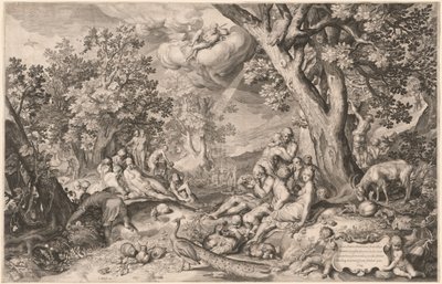 Den gyllene åldern av Netherlandish 17th Century after Nicolaes de Bruyn after Abraham Bloemaert
