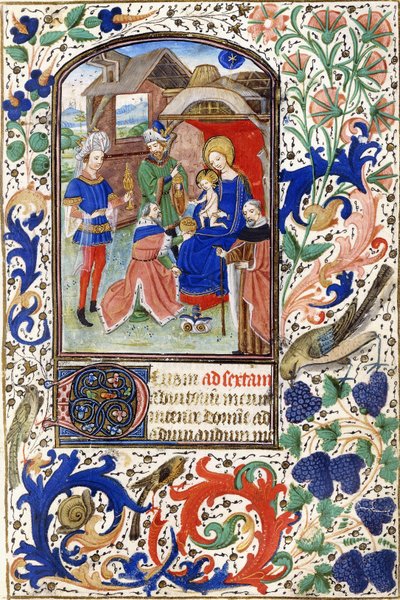 Tillbedjan av Magi, c.1450 av Netherlandish School