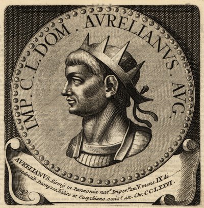 Porträtt av den romerske kejsaren Aurelianus. av Netherlandish School