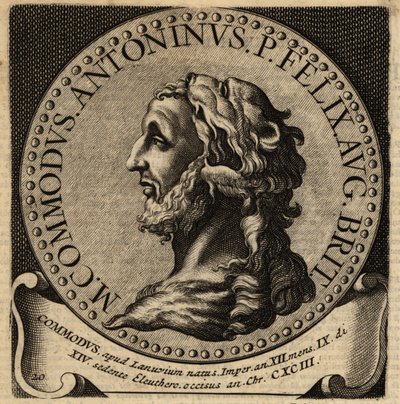 Porträtt av den romerske kejsaren Commodus. av Netherlandish School