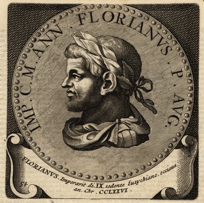 Porträtt av den romerske kejsaren Florianus. av Netherlandish School
