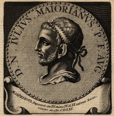 Porträtt av den romerske kejsaren Majorian. av Netherlandish School