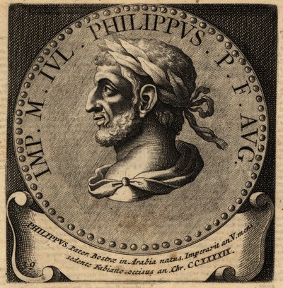 Porträtt av den romerske kejsaren Filip den arab. av Netherlandish School