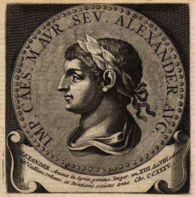 Porträtt av den romerske kejsaren Severus Alexander. av Netherlandish School