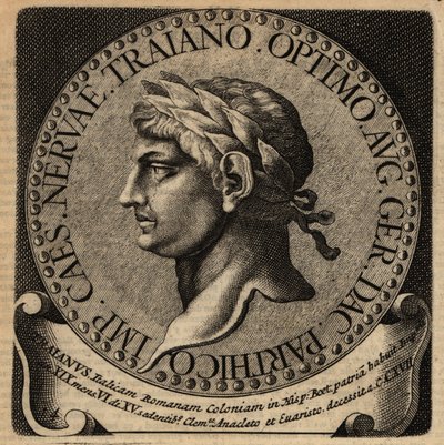 Porträtt av den romerske kejsaren Trajanus. av Netherlandish School