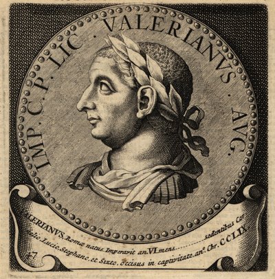 Porträtt av den romerske kejsaren Valerianus. av Netherlandish School