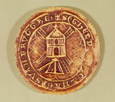 Sigill för Bruges Guild of Millers, 1407 av Netherlandish School