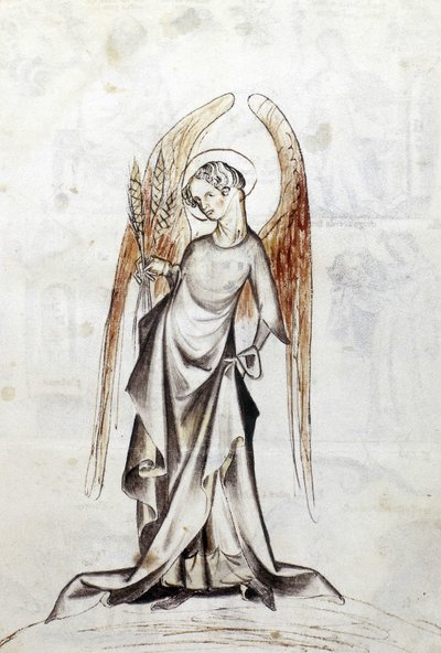 Sloane 3983 f.23 Stjärntecknet Jungfrun (vellum) av Netherlandish School