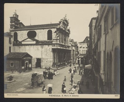 Exteriör av Santa Maria Zobenigo i Venedig Venezia - S. Maria di Zobenico (titel på objekt) av Neue Photographische Gesellschaft