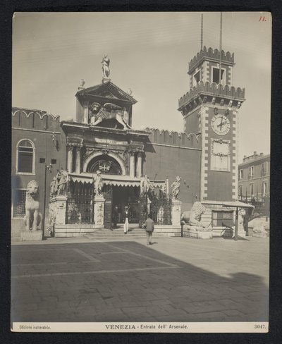 Porta Magna från Arsenalen i Venedig Venezia - Entrata dell