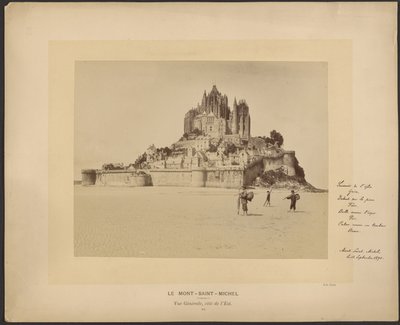 Mont-Saint-Michel, Allmän vy, östra sidan av Neurdein freres