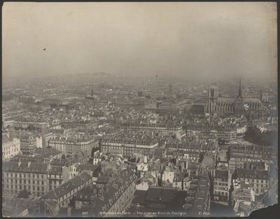 Panorama över Paris - Vy tagen från norr över Pantheon av Neurdein freres