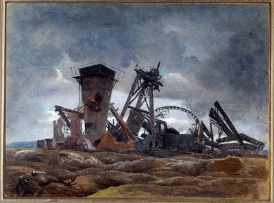"Gruvans brunn" 1915 (akvarell) av Neville Stephen Lytton