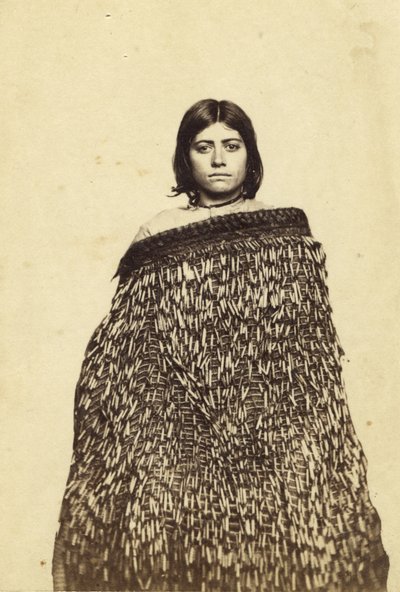 Mina Makata, Half Cast Maorie, c.1865 (albumtryck och wc) av New Zealander Photographer