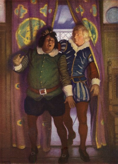 Illustration för Westward Ho! av Charles Kingsley (färg litho) av Newell Convers (after) Wyeth