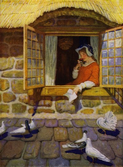 Illustration för Westward Ho! av Charles Kingsley (färg litho) av Newell Convers (after) Wyeth