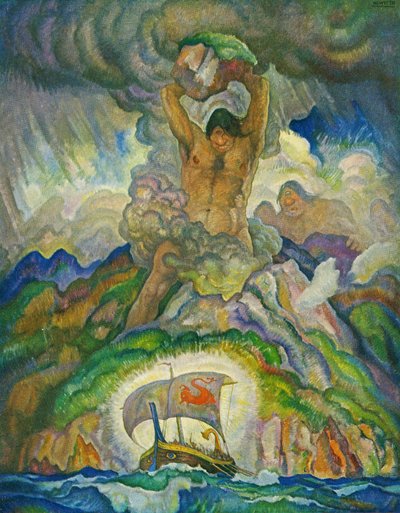 Polyfemus, kykloperna av Newell Convers Wyeth