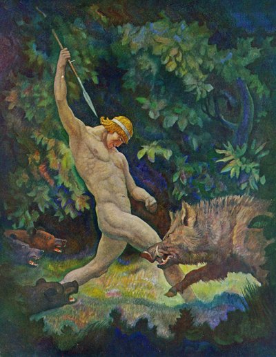 Galtjakten, 1929 av Newell Convers Wyeth