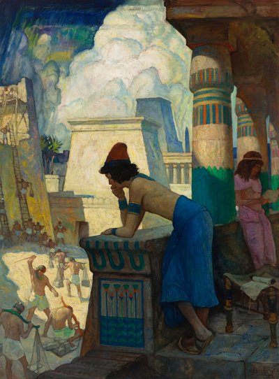 "Pojken, Moses..." av Newell Convers Wyeth