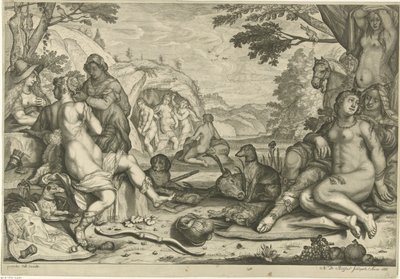 Diana i Callisto av Nicaise de Ruyter