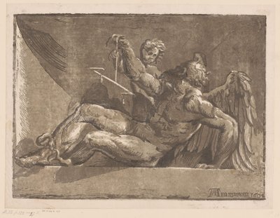 Saturnus av Niccolò Vicentino (attributed to)