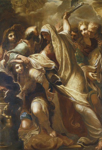 The Sacrifice of Iphigenia (olja på duk) av Niccolo Tornioli