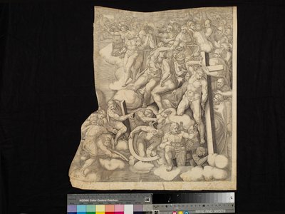 Scen från The Last Judgment av Nicholas Beatrizet
