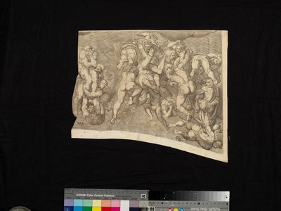 Scen från The Last Judgment av Nicholas Beatrizet