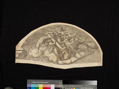 Scen från The Last Judgment av Nicholas Beatrizet