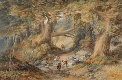 Korsar Teremakau-floden av Nicholas Chevalier