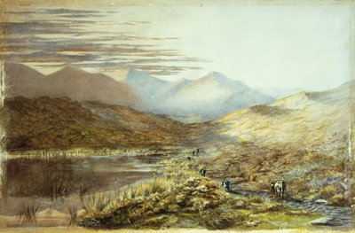 Lake Pukaki, Nya Zeeland, 1872 av Nicholas Chevalier