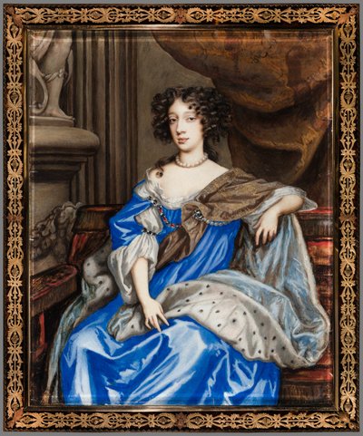 Porträtt av Maria av Modena av Nicholas Dixon