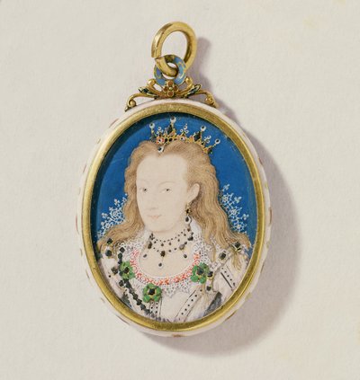 Frances Howard, hertiginna av Richmond och Lennox, ca 1605-10 (wc på pergament) av Nicholas Hilliard