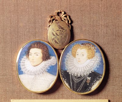John Croker och hans fru Frances av Nicholas Hilliard