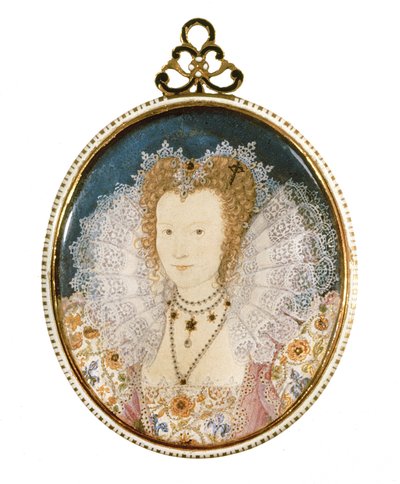 Miniatyr av en okänd dam av Nicholas Hilliard