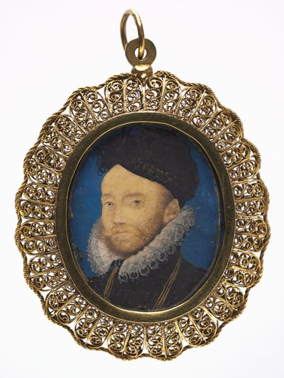 Porträtt av en man, 1590-talet. av Nicholas Hilliard