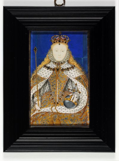 Drottning Elizabeth I (emalj) av Nicholas Hilliard