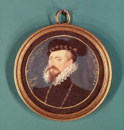 Robert Dudley, Earl of Leicester (ca 1532-88) 1576 av Nicholas Hilliard