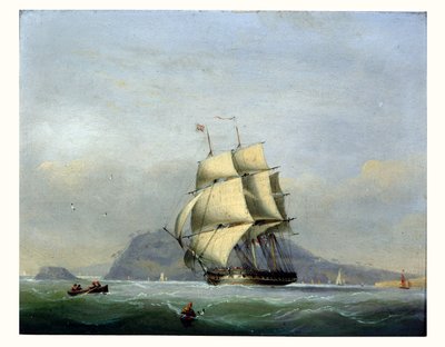 H.M.S. Pique under Sail av Nicholas Matthews Condy