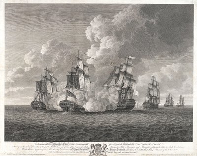 HMS "Mediator" på jakt efter "Menagere av Nicholas Pocock