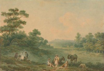 Landskap med zigenare av Nicholas Pocock