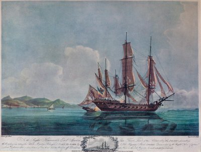 The Speedy och El Gamo, c1802 av Nicholas Pocock