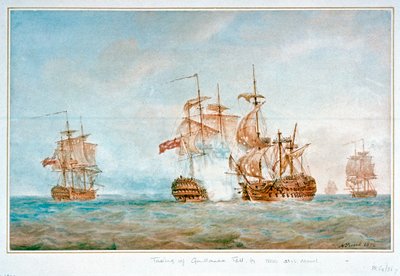 Kapningen av "Guillaume Tell", 31 mars 1800 av Nicholas Pocock