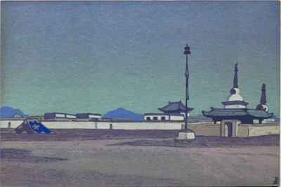 Batukhalka, huvudstad i Inre Mongoliet, 1936 av Nicholas Roerich