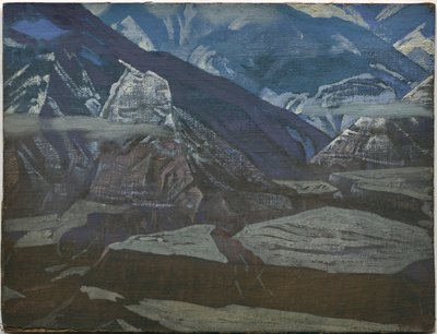 Bharagarh Fort, "Kullu"-serien, 3 av Nicholas Roerich