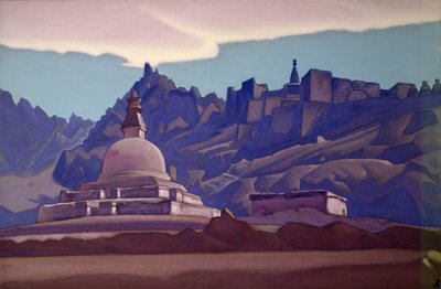 Gravhög, Ladakh, 1937 av Nicholas Roerich