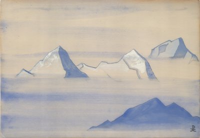 Himalaya, albumblad, 1934 av Nicholas Roerich