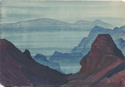 Himalaya, albumblad, 1934 av Nicholas Roerich