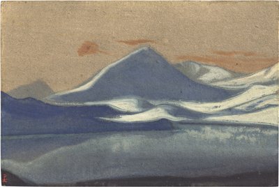Lahaul (Lahul) av Roerich, Nicholas (1874-1947). Tempera på kartong, storlek: 30,5x45,7 av Nicholas Roerich