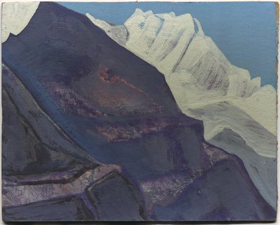 Berg, studie, 1933 av Nicholas Roerich